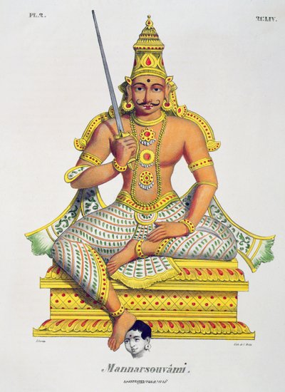 Mannarsouvami, engraved by de Motte by Jacques Francois Gauderique Llanta